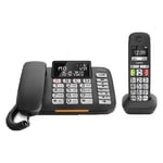 GIGASET Téléphone Cordless + Fixe Duo D SERIES DL780 Plus Combi Noir