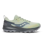 Saucony Peregrine 14 GTX Terrengsko Dame 40½ - Grå/Grønn | Allsidig for Skog- og Terrengløp | Fri Frakt over 1599kr