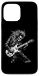 Coque pour iPhone 13 Pro Max Skeleton Guitar Guy Rock And Roll Band Rock On