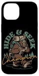 Coque pour iPhone 14 Bigfoot Hide and Seek Champion Sasquatch Yeti Funny Bigfoot