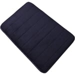 Tapis de bain tapis de douche absorbant et antidérapant tapis de bain lavable, moelleux et doux tapis de bain confort tapis de baignoire noir, 50x80cm