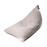 Pouf Poire Extérieur Bean Bag Avec Design Radial Gris Randa Maanta