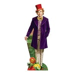 STAR CUTOUTS SC1650 Willy Wonka (Gene Wilder) Life Size Cardboard Cutout with Free Mini Cut Out Perfect for Birthdays, Gifts, Parties & Fans, Solid, LIFESIZE