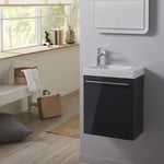 Planetebain - Lave-mains complet avec meuble design couleur gris anthracite