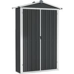 Abri de jardin Anthracite 116x45x175 cm Acier galvanisé