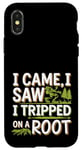 iPhone X/XS I Came I Saw I Tripped On A Root Funny Campers And Hikers Case