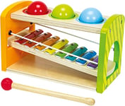 Eichhorn- Color Xylophone/Banque de martelage Set 5 pièces, 100002233, Multicolore, Petit