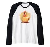 Funny Chicken Breast Costume for Boys and Girls Raglan Baseball Tee