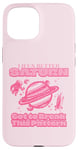 iPhone 15 Space Planet Better on Saturn Pattern Pastel Cute Case