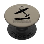 Avion de chasse allemand Bf 109 WW2 avec faits PopSockets PopGrip Adhésif