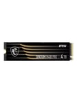 MSI Spatium M480 PRO SSD - 4TB - Ilman jäähdytyssiiliä - M.2 2280 - PCIe 4.0