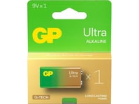 Gp Batterier Ultra 9V Blockbatteri Alkaline Mangan 9V 1 St