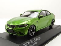 BMW M2 Coupé 2016 Vert Métallique Maquette de Voiture 1:43 Minichamps