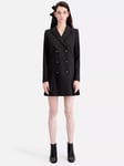 THE KOOPLES Robe Double Breasted Jacket Mini Dress, Black