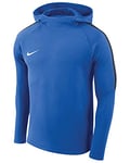 Nike Academy18 Hoodie Sweat d'entrainement Mixte Enfant, Royal Blue/Obsidian/Obsidian/(White), FR : M (Taille Fabricant : M)