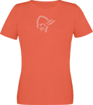 Norrøna Women's /29 Cotton Viking T-shirt Orange Alert, L