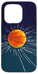 Coque pour iPhone 15 Pro Ballon de basket de sport en couleur classique