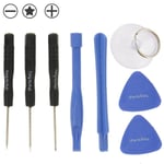 Kit D'outil Pour Smart Phones 8 En 1 3 X Tournevis + 2 X Tiges De Démontage + 1 X Mandrin + 2 X Triangle Sur Les Tranches Épaisses Outil De Réparation De