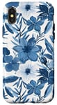 iPhone X/XS Blue Flower Floral Case