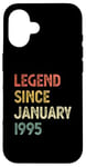 iPhone 16 30 Years Old Birthday Legend Since January 1995 Case