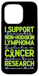 Coque pour iPhone 15 Pro Je Soutien La Recherche Sur Le Lymphome Non Hodgkin