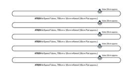 Vango Inspire 600 Air Tent 2014, Set of Main Air Beams