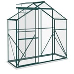 6 x 2.5ft Polycarbonate Greenhouse Aluminium Green House