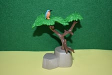 PLAYMOBIL 70035 ARBRE DE 10 CM DE HAUT AVEC OISEAU MARTIN PÊCHEUR