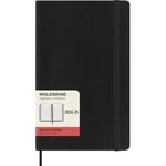 Agenda civil journalier Moleskine Grand Format Couverture Souple Noir