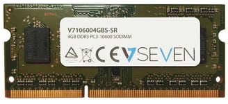 V7 V7106004GBS-SR V7 4GB DDR3 PC3_10600 _ 1333MHZ SO DIMM Notebook Memory Module