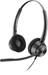 POLY EncorePro 320 with Quick Disconnect Binaural Headset TAA Kabel Huvudband Kontor/callcenter USB Type-A Svart