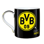 Borussia Dortmund, Mug Dortmund, Mixte Adulte, noir-jaune, 400 ml