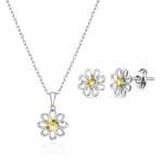 Daisy Set Created with Zircondia® Crystals by Philip Jones