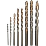 STANLEY Fatmax STA58086-XJ 8 Piece Precision Masonry Drill Bit Set, Includes 3 mm, 4 mm, 5 mm, 6 mm, 7 mm, 8 mm, 9 mm, 10 mm