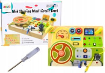 Leantoys Analog Sensory Manipulation Board Bil Led-Lys