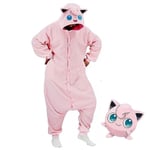 Jigglypuff Kostym Helkroppspyjamas Halloween jul One-piece Kigurumi For Men Women-1 XL