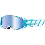 100% Motocross Brille Armega Anti Fog Verspiegelt, Oversized Sky - Hellblau, 50721, (5072125001)