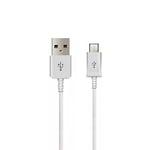 iTechCover® USB Cable Charging Cord/Charger Power Lead Wire for BT Video 5000 Parent's Unit Baby Monitor/White/Micro-USB (1m / 3.3ft)
