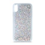 Samsung Galaxy A34 (5G) Genomskinlig Glitter Plast Skal - Silver