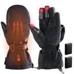 PGYTECH Master Graphene Gants de photographie chauffants pour homme et femme, Type-C 4000 mAh Batterie Gants chauffants à 3 niveaux de chauffage, antidérapants pour écran tactile, gants d'extérieur