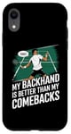 Coque pour iPhone XR Tennis : mon revers est plus fort que mes comebacks