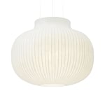 Muuto - Strand Pendant Lamp Closed Ø 80 cm White - Benjamin Hubert - Vit