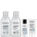 Redken Acidic Bonding Concentrate Shampoo and Conditioner 300ml with Mini Shampoo 75ml and Conditioner 50ml (Worth £62.11)