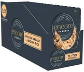 Encore 100 Natural Wet Cat Food Chicken Breast With Brown Rice 70g Pouch 16 X 7