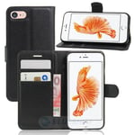 Apple Iphone Se (3Nd Gen) Pu Wallet Case [Black]