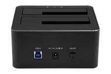 StarTech.com Dual-Bay USB 3.0 to SATA Hard Drive Docking Station, USB Hard Drive Dock, External 2.53.5 SATA IIIIII, SSDHDD Docking Station, Hot-Swap Hard Drive Bays - Top-Loading - HDD dockningsstation - SATA 6Gb/s - USB 3.0