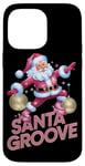 Coque pour iPhone 14 Pro Max Disco Santa Funky Vintage Christmas Christmas Groove