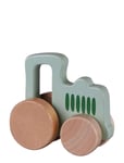 Small Wooden Car - Green Patterned Barbo Toys