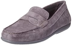 Geox Homme U Ascanio A Mocassins, Grey, 46 EU