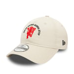 NEW ERA MANCHESTER UNITED FC BASEBALL CAP.9TWENTY MAN U BEIGE FOOTBALL HAT W24